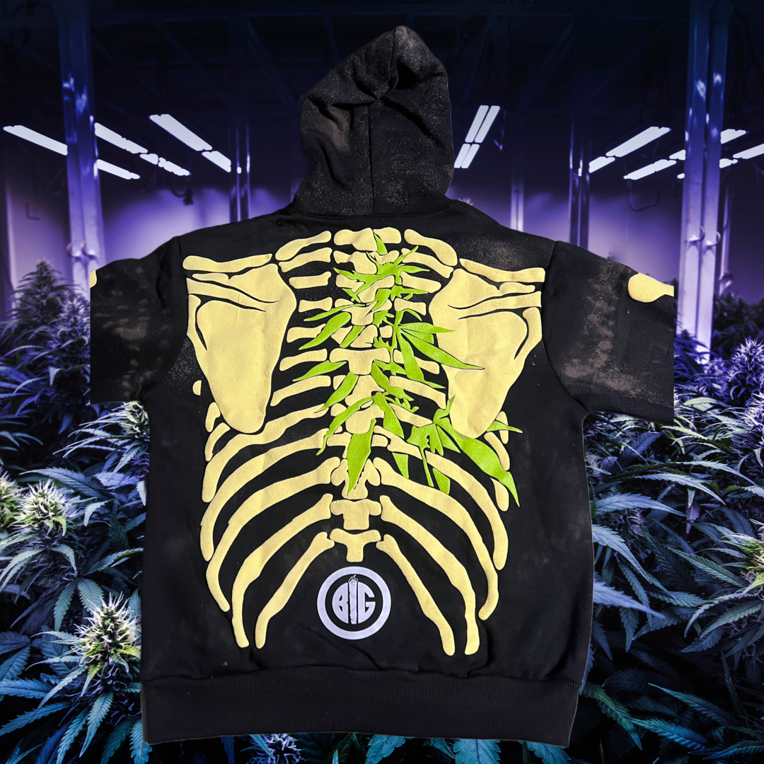 “To The Bone” Prototype pullover hoodie.